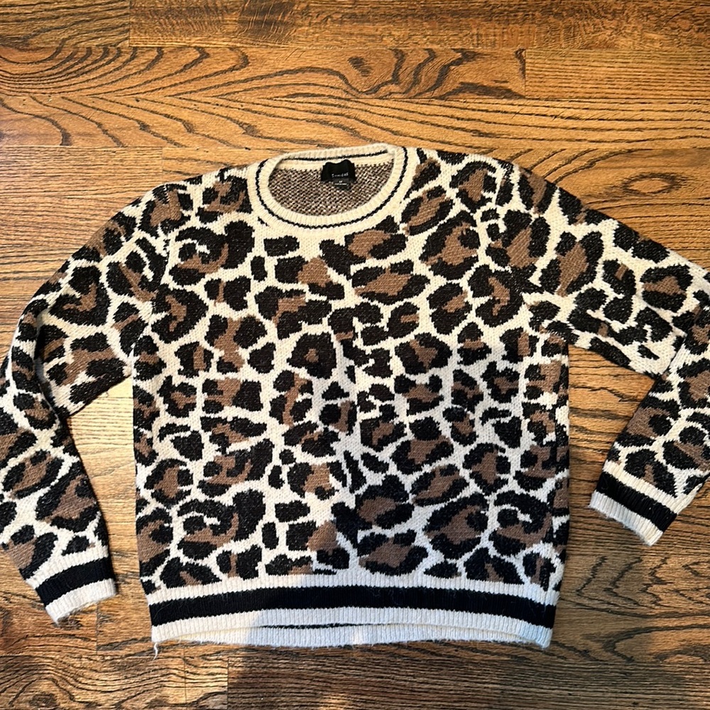 Cheetah Print Sweater